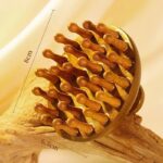 Sandalwood Round Wooden Massager – Natural Scalp & Body Massage Brush - Image 7