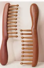 Meridian Ball-Tip Wide Tooth Massage Comb - Image 2