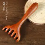 Six-Claw Meridian Massage | Wooden Wide-Tooth Scalp Massage Rake Comb - Image 6
