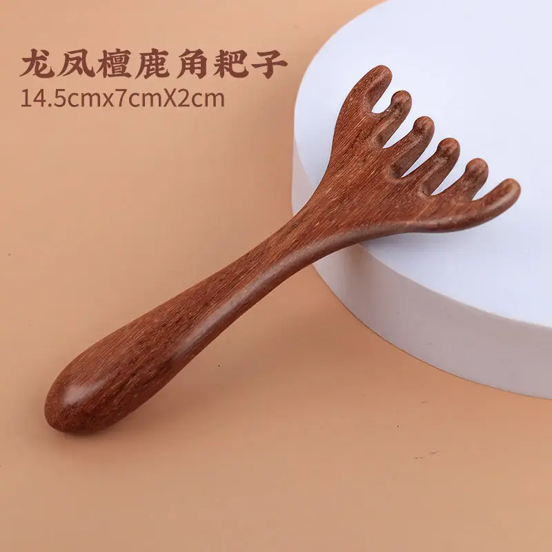 O1CN01BJ1GIK26xTqHFGhYN_!!1008817728-0-cib Six-Claw Meridian Massage | Wooden Wide-Tooth Scalp Massage Rake Comb - Image 1