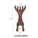 Five-Claw Meridian Massage | Dual-Ended Wooden Scalp & Body Massage Comb - Image 3