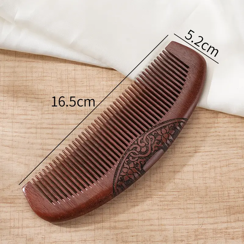 image325 Sandal Moon Comb – Wide Tooth & Fine Tooth - Image 1